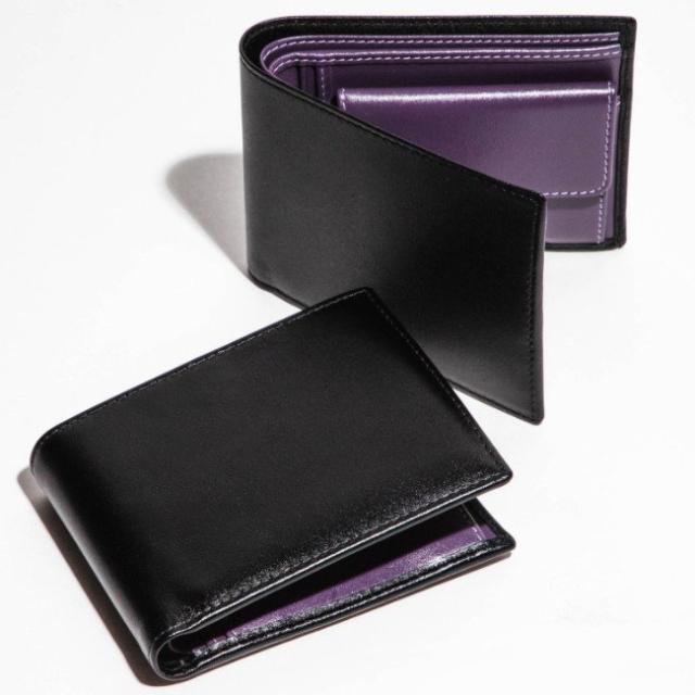 Import 財布 Sterling その他財布 本革 財布 Brand 通販 折り畳み財布 二つ折り カーフスキン ブランドの通販は ふたつ折り メンズ 折りたたみ財布 ブラック Grace パープル エッティンガー 商品ロットナンバー