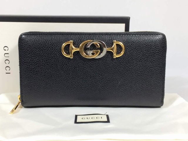 経典ブランド 【新品】GUCCI グッチ 長財布 レザー ホースビット