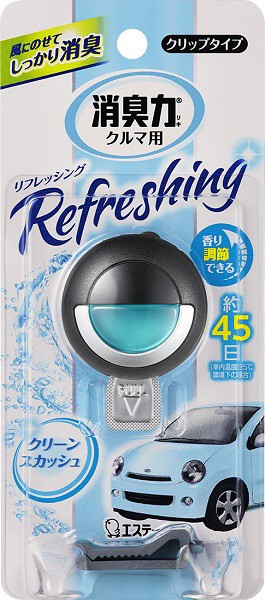 クルマの消臭力 クリップタイプ 消臭芳香剤 車用 クリーンスカッシュ 3 2ml の通販はau Pay マーケット ソレイユ スマホ決済などok 商品ロットナンバー