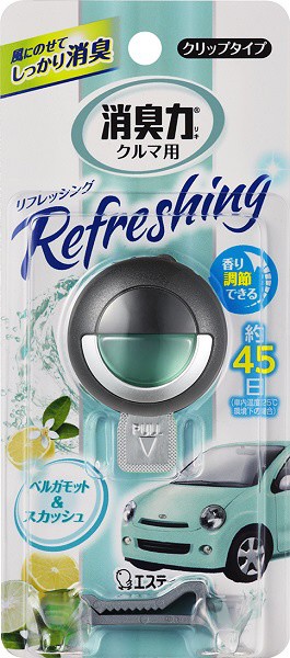 クルマの消臭力 クリップタイプ 消臭芳香剤 車用 ベルガモット スカッシュ 3 2ml の通販はau Pay マーケット ソレイユ スマホ決済などok 商品ロットナンバー