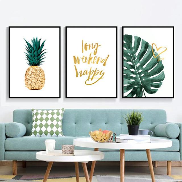 ファブリック 3枚セット 絵画 インテリア 絵 アートフレーム 植物 パイナップル 人気30 40cm 壁掛け 壁絵 おしゃれ インテリアアート 玄