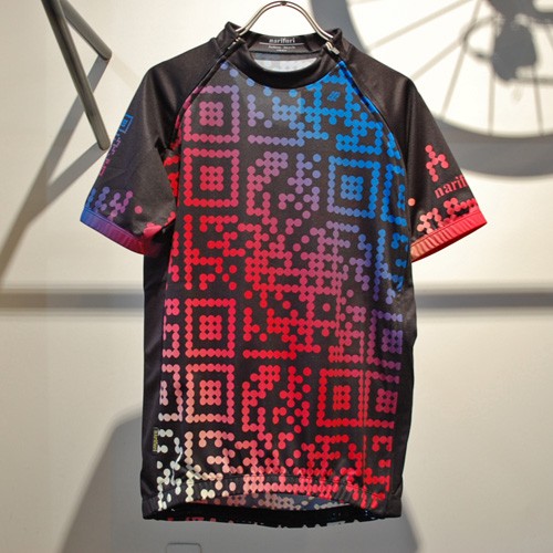 最安値挑戦 Narifuri ナリフリ Nf7005 サイクルジャージスプリット Dot Qr ミックス Mix ぽっきりsale対象 Komisushi It
