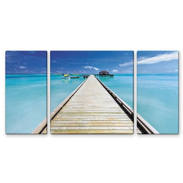 残りわずか アートパネル ブルーブルー 海 風景 3枚セット アートフレーム 玄関に飾る絵画 おしゃれ 絵画 インテリア 壁掛け 額入り 額装込 リビング 保障できる Galactichallenge Com