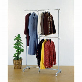 2段パイプハンガー 縦 横伸縮 サイドフック付き コートハンガー ポールハンガー ハンガーラック 送料無料 キャスター付き 押入れ収納の通販はau Pay マーケット お弁当グッズのカラフルbox 商品ロットナンバー