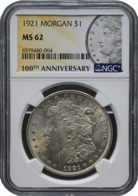 アメリカ モルガンダラー銀貨1921 MS63 PCGS+rubic.us