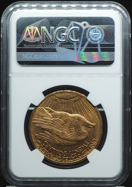 NGC鑑定 MS63 】 アメリカ ダブルイーグル ２０ドル金貨 （ セントゴー 
