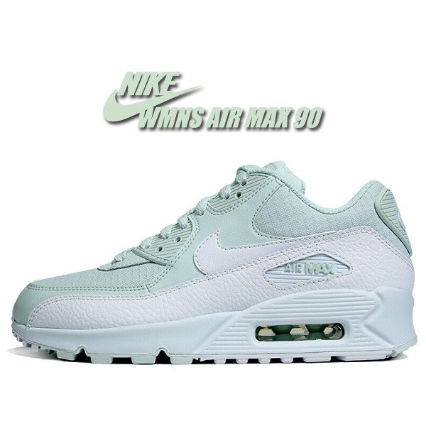 ナイキ ウィメンズ エアマックス 90 NIKE WMNS AIR MAX 90 ghost aqua/white-white 325213-419 スニーカー レディース ガールズ エア マ