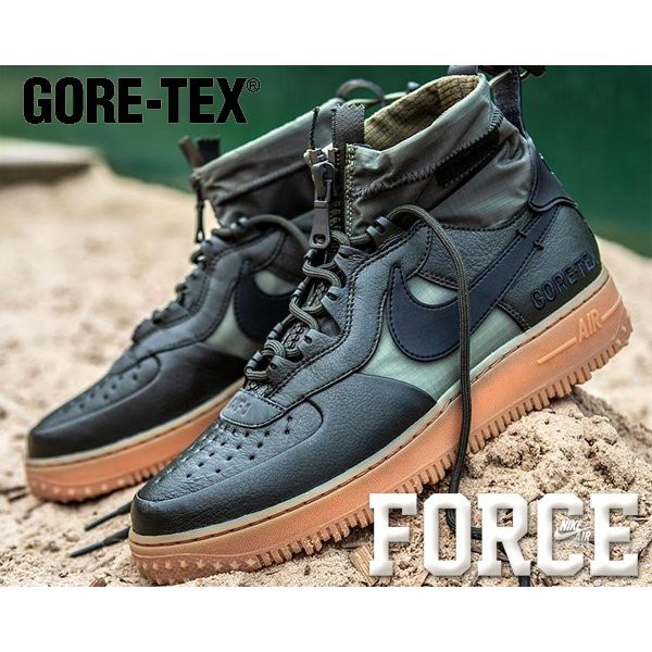 中古通販のオフモール ナイキ エアフォース 1 ウインター ゴアテックス Nike Air Force 1 Winter Gore Tex Sequoia Blk Medium Olive Af1 撥水 防水 スニーカー 値段交渉 Www Witech Rs