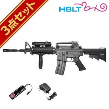 フルセット 東京マルイ コルト M4A1 RIS 電動ガン バッテリー 充電器セット