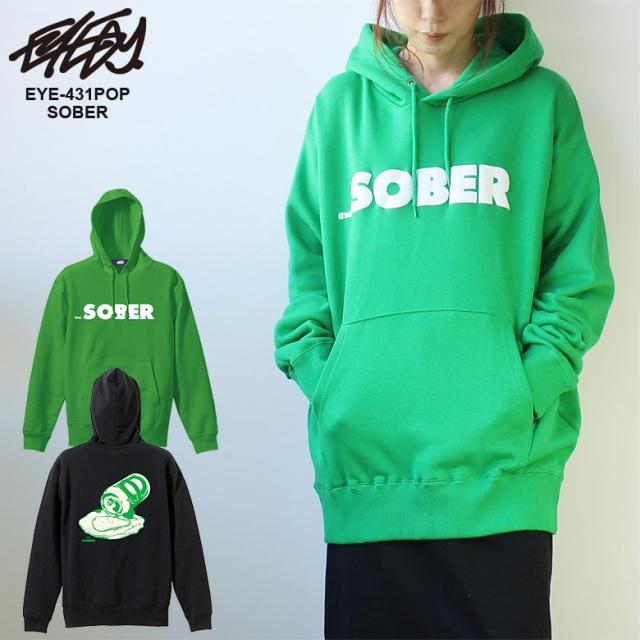 さらに値下げ 送料無料 Eyedy アイディーメンズ レディース ユニセックス Sober パーカー スウェット ブランド おしゃれ ストリート コットン スケート 公式ストア