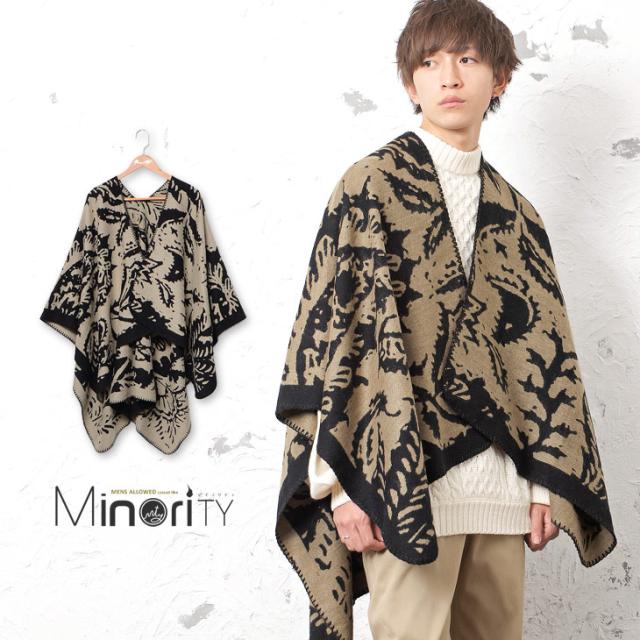 ポンチョ メンズ マフラー メンズ 大判 マフラー あったかマフラー