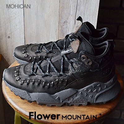 Flower MOUNTAIN フラワー マウンテン MOHICAN モヒカン BLACK ブラック 靴 ダッドスニーカー シューズ