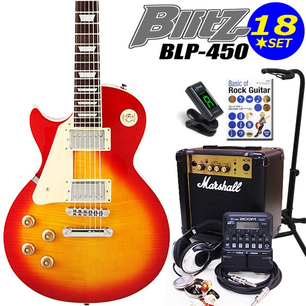 値段 アウトレット Blitz ブリッツ Blp 450 Lh Cs 左利きエレキギター マーシャルアンプ付 初心者セット18点 Zoom G1four付き エレキギター初心者 ショッピング取扱店 Admd Info