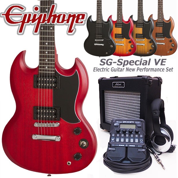 免税 価格 Epiphone エピフォン Sg Special Ve エレキギター 初心者セット18点 Zoom G1four付き エレキギター初心者 早春のとっておきセール Admd Info