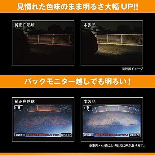 カーメイト GIGA 車用 LEDバックランプ 4000K 【 1個入り / 明るさ4倍 】 圧倒