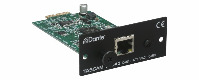 IF-DA2 SS-CDR250N/SS-R250N用オプション。2イン/2アウトDanteインターフェースカード TASCAM