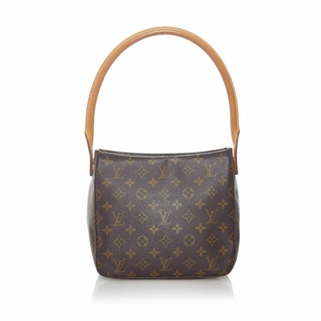 ルイ ヴィトン モノグラム ルーピングMM ショルダーバッグ M51146 ブラウン PVC レザー レディース LOUIS VUITTON 【中古】