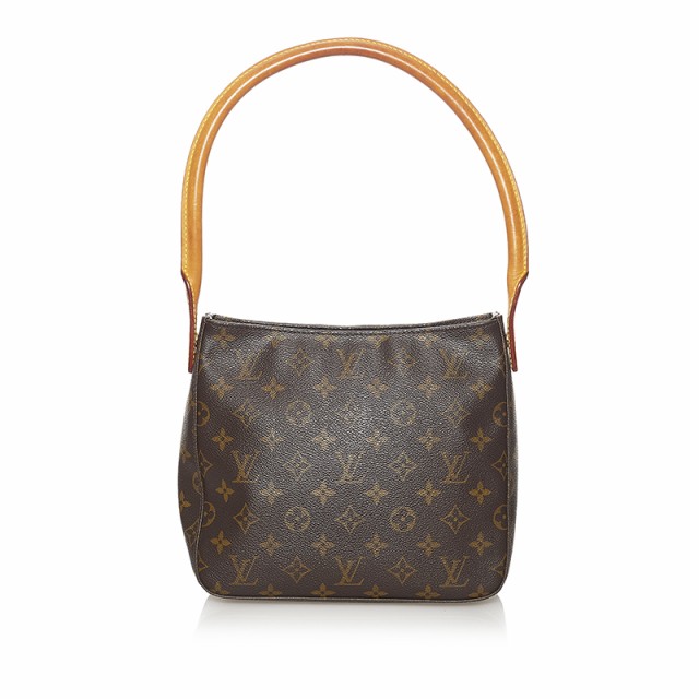 ルイ ヴィトン モノグラム ルーピングMM ショルダーバッグ M51146 ブラウン PVC レザー レディース LOUIS VUITTON 【中古】