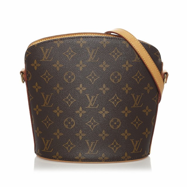 ルイ ヴィトン モノグラム ドルーオ 斜め掛け ショルダーバッグ M51290 ブラウン PVC レザー レディース LOUIS VUITTON 【中古】