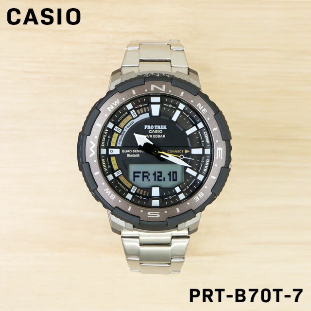 CASIO カシオ PROTREK プロトレック メンズ 男性 キッズ 子供 男の子 アナデジ 腕時計 クオーツ ウォッチ PRT-B70T-7 シンプル ビジネス