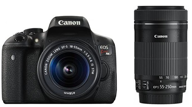 デジタル一眼レフ カメラ 中古 Canon キャノン EOS Kiss X8i ダブルズームキット SDカード付き