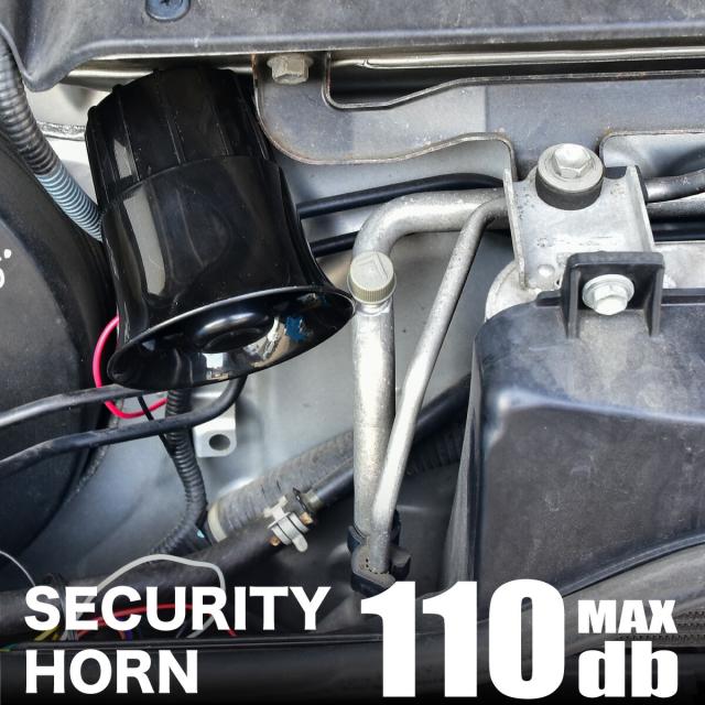 プレゼント対象商品 セキュリティアラーム 15w 110db 小型 スピーカー 増設 車 防犯 盗難防止 警報 警告 丸 角 最先端 Voyage Webel Fr
