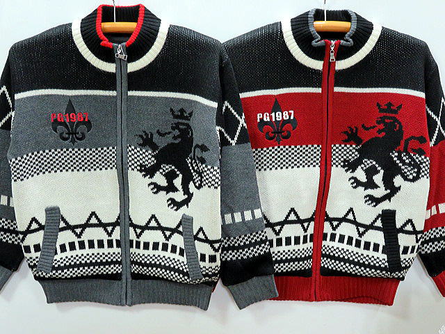 パジェロ ジップアップセーター Pagelo