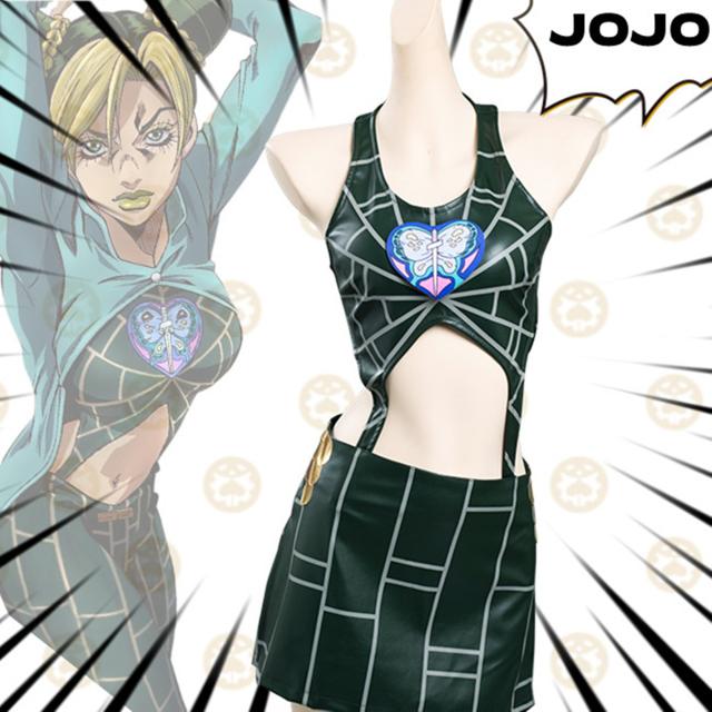 【送料無料】ジョジョの奇妙な冒険コスプレ服 空条徐倫 くうじょう ジョリーン コスチューム コスプレ衣装 服セットのみ 手洗い JOJO の