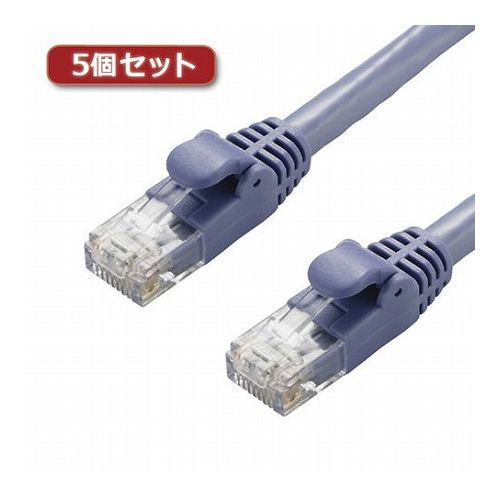 5個セットエレコム LANケーブル/CAT6A/スタンダード/40m/ブルー LD-GPA/BU40X5()【送料無料】