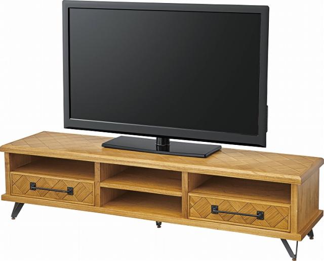 HOT限定セール TVボード アイアン ウレタン塗装(代引不可)の通販はau PAY マーケット - リコメン堂|商品ロットナンバー:483891086 幅160×奥行42×高さ40 天然木化粧繊維板 オーク 天然木 豊富な新品