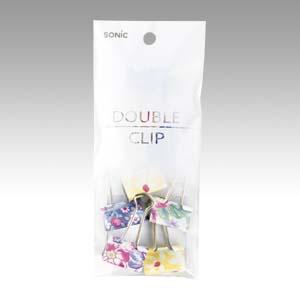 ソニック 花柄ダブルクリップ 中 10個入 1 個 Gp 471 文房具 オフィス 用品