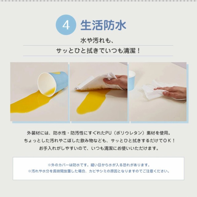 好評限定品 抗菌 防水 ベビーマット フロアマット ジョイントマット(代引不可)【送料無 の通販はau PAY マーケット - リコメン堂|商品ロットナン プレイマット 4段 140×200cm 厚さ4cm 防炎 ノンホルム 防音 安い最新品