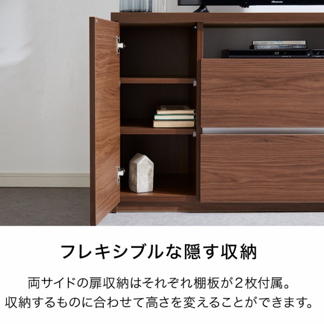 限定20%OFF テレビ台 ハイタイプ 高さ70 幅120 日本製 大川家具 完成品 木製 TV台 TVボード テレビボード 北欧 おしゃれ キャビネット(代引不可)【送の通販はau PAY マーケット - リコメン堂インテリア館|商 国産豊富な