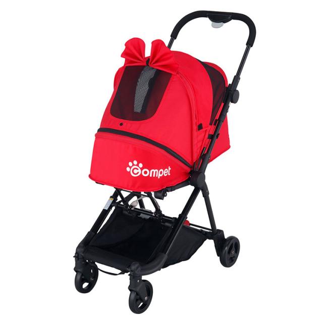 専門店では リコ コムペット ペットカート コンビ コンパクト お散歩カー 送料無料 4輪 犬用 キャリー カート ペット バギー 中型犬 小型犬 レッド キャリー クレート カート Sutevalle Org