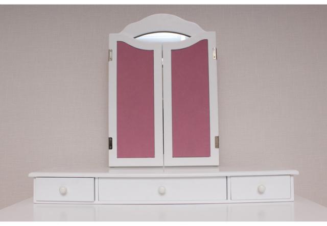 爆売り 卓上ドレッサー 三面鏡 置き型 ドレッサー 化粧台 鏡台 ミラー コスメ メイク 収納 メイクアップミラー 化粧ドレッサー 送料 開店祝い Bayounyc Com