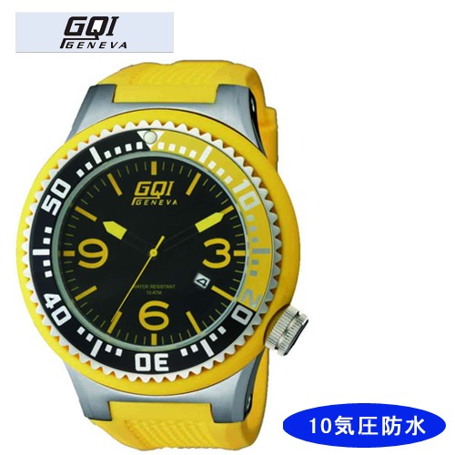 【GQI GENEVA】 ジェネバ メンズ腕時計 GQ-109 アナログ表示 10気圧防水 /5点入り(き)【送料無料】