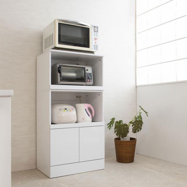 絶賛 キッチンシリーズ Face ミドルレンジボード ホワイト アンティーク シンプル おしゃれ 大型レンジ 食器棚 キッチンボード キッチンキャビ 値引