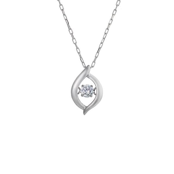 ダンシングストーンペンダント/ネックレス【K18WG・天然ダイヤモンド0.03ct】FTW-2356_18WG｜au PAY マーケット