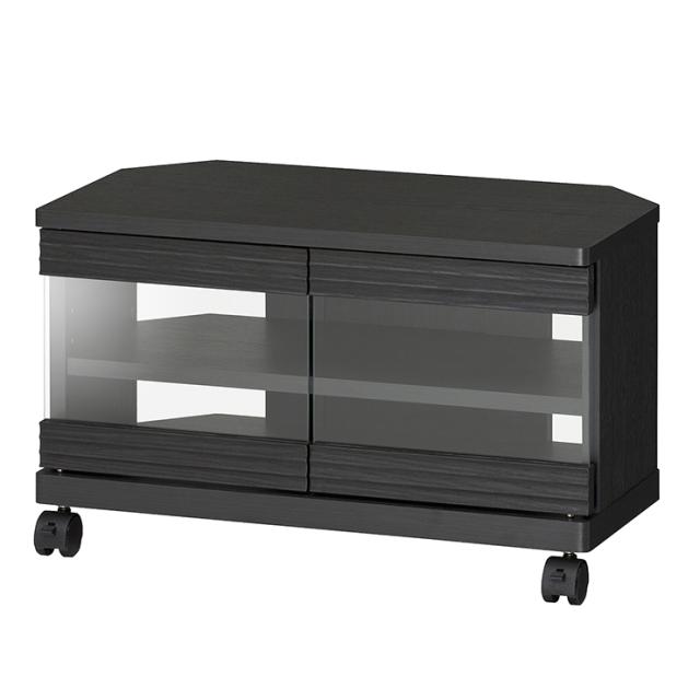 最先端 白井産業 ウェーブ テレビ台 キャスター付き 幅58cm ブラック系 角型 テレビボード ローボード ラック テレビラック おしゃれ 黒系 オー 値引きする Kesschem Com