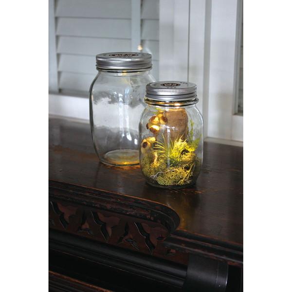 Ledライト ガラスジャー Glass Jar With Led Sサイズ 蓋 穴あり 代引不可 の通販はau Pay マーケット リコメン堂インテリア館 商品ロットナンバー 285879740