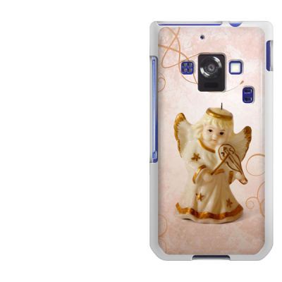 docomo AQUOS PHONE ZETA SH-02E TPU ソフトケース / やわらかカバー【1255 天使とバイオリン 素材ホワイト】 UV印刷 (アクオスフォンZE