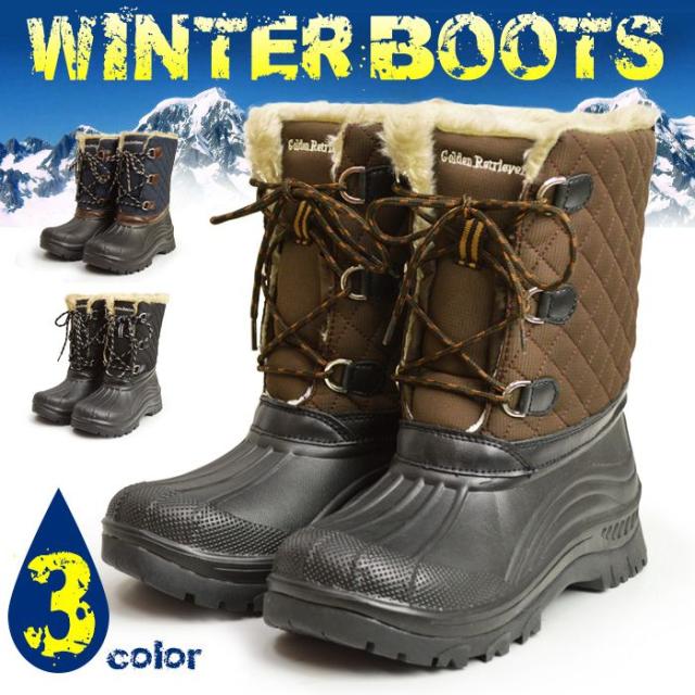 送料無料 スノーブーツ メンズ メンズブーツ レインブーツ 防水 防滑 防寒 脱臭 抗菌 アウトドアシューズ トレッキン