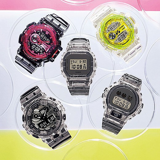 casio clear skeleton