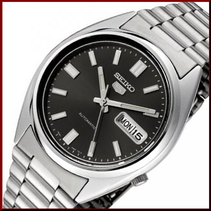 今季一番 SEIKO/セイコー 自動巻 メンズ腕時計【SEIKO5/セイコー5】メタルベルト ガンメタ文字盤 海外モデル SNXS79K, 飯岡町 1572ffcc