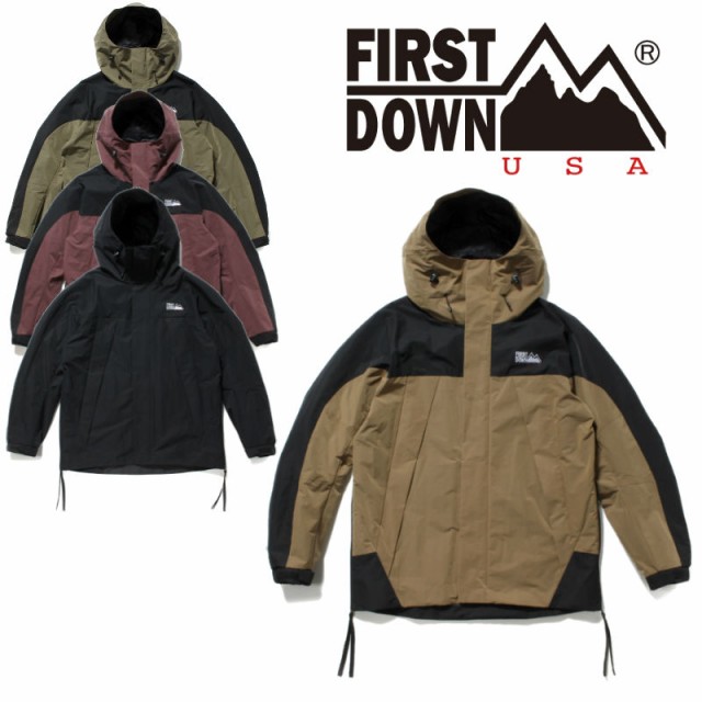 春夏新色 First Down ファーストダウン Mountain Hoodie マウンテンパーカー メンズ カジュアル アウター アウトドア 撥水 ジャンバー ブ Pulikalinkuralradio Com