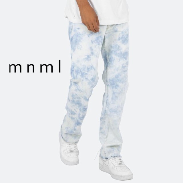 訳ありセール格安 ミニマル Mnml V217 Baggy Denim バギーデニム メンズ カジュアル デニムパンツ ストレートデニム ストリート ブリーチ ワイド 太め ジー 国内配送 Olsonesq Com