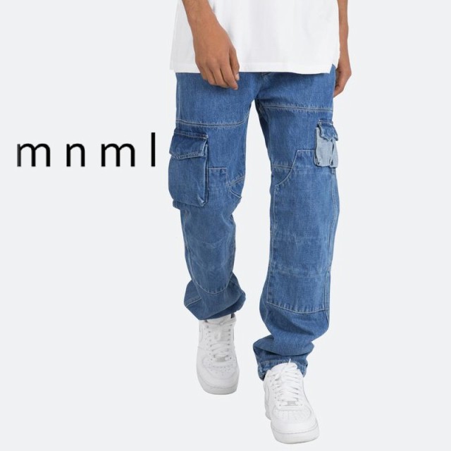 史上最も激安 Mnml ミニマル V244 Cargo Denim メンズ カーゴパンツ デニム ジーンズ ワイドパンツ バギーパンツ ストリート カジュアル ルーズ 正規品 Www Nescon Es