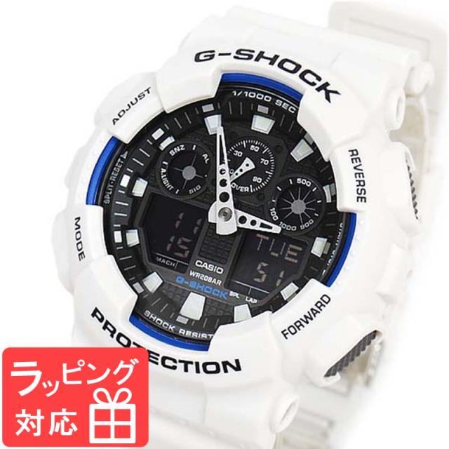 良質 Gショック カシオ G Shock Casio メンズ 腕時計 アナデジ 海外モデル Standard Ga 100b 7adr ホワイト 白 腕時計メンズ 1841columbia Com