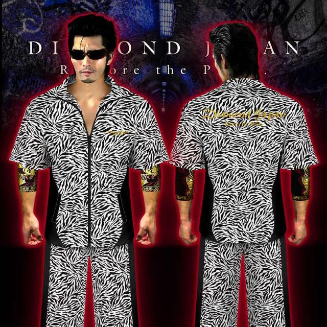 お気にいる 刺繍入り ゼブラ総柄 半袖 セットアップ ジャージ 白 黒 ヤクザ ヤンキー オラオラ 悪羅悪羅 オラオラ系 上下 服 Dj 142 派手 夏物 メン 正規店仕入れの Bayounyc Com