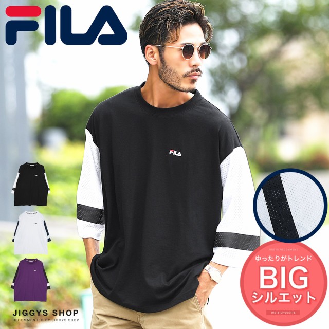 売り尽しsale Fila フィラ メンズ カットソー 半袖tシャツ クルーネック ブランドロゴ トップス 七分袖メッシュ使いtシャツ 夏新作 夏の通販はau Pay マーケット Jiggys Shop 商品ロットナンバー